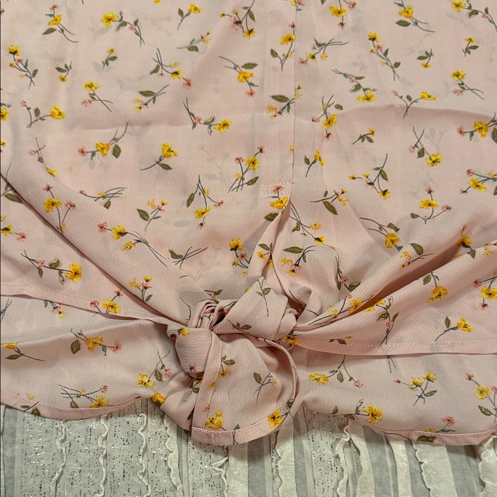 Papermoon Light Pink Floral Top - Picture 3 of 6